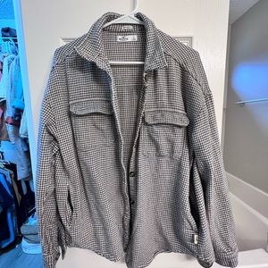 Hollister houndstooth womens shacket
